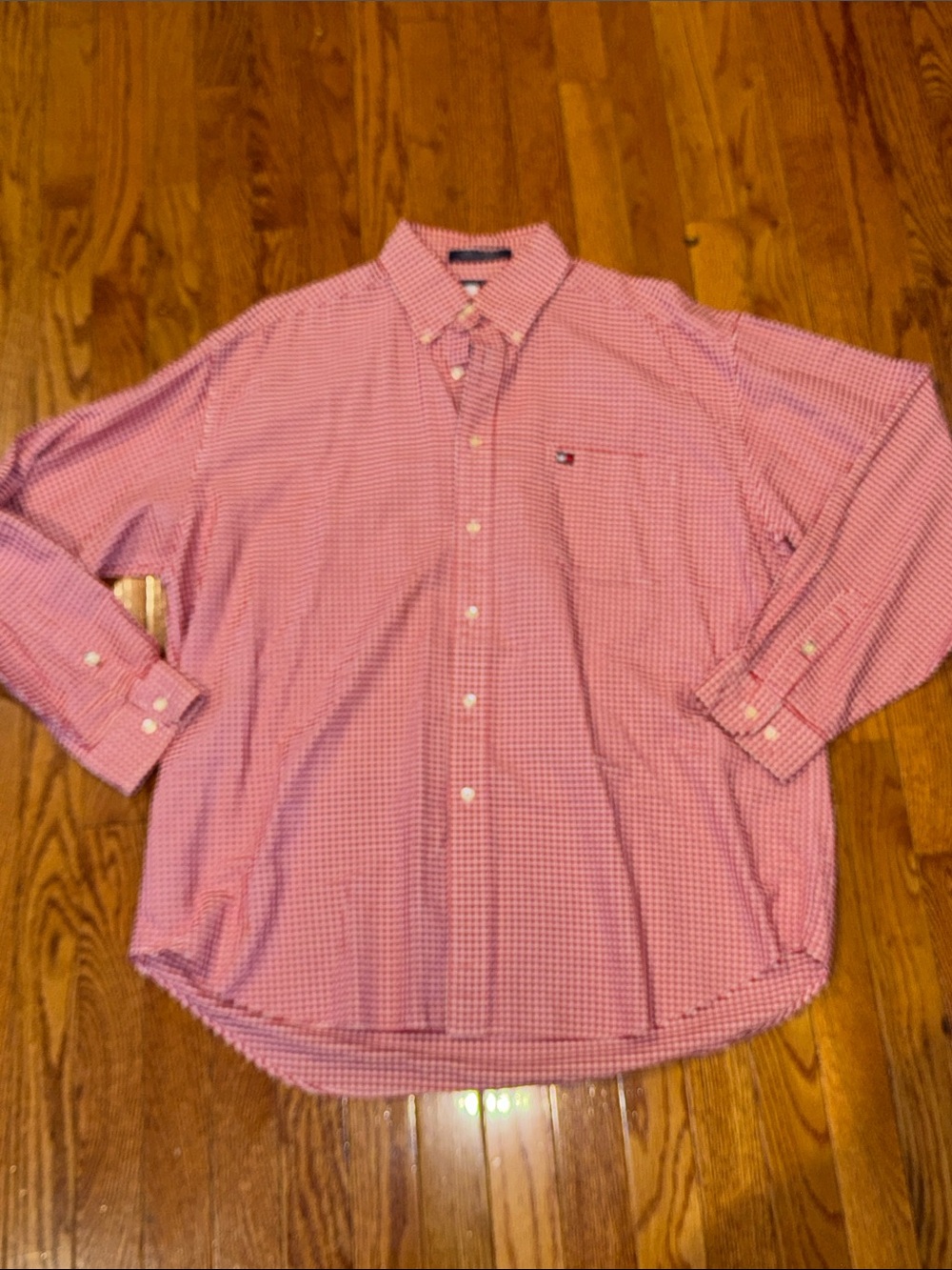 Tommy Hilfiger Red Gingham Button-Down Shirt
